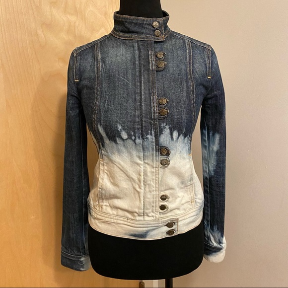Citizens of Humanity Customized Distressed Denim Jacket Women’s Size Small - Picture 7 of 16